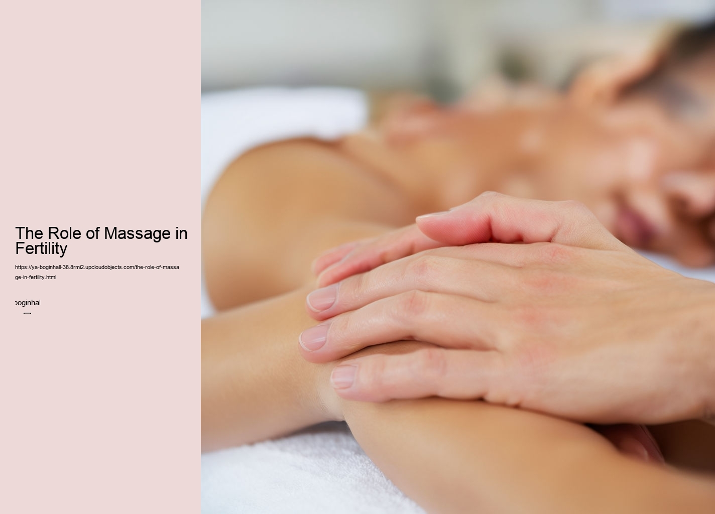 The Role of Massage in Fertility